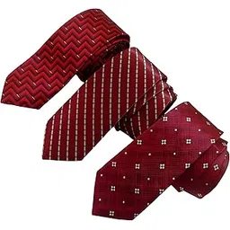 justin dustin Men's Formal Satin Necktie Set, 2.5 Inch Width, Pack of 3-picture-33