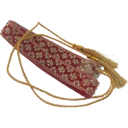 justin dustin Women Party Maroon Fabric Belt-picture-16