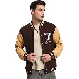 juxar Stylish Varsity Men's Jacket || Winter Wear || Men's Winter Wear Cotton Fabric Long Sleeves Jacket For Men-picture-16