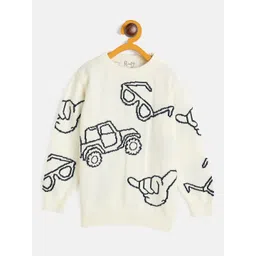 JWAAQ Kids Graphic Printed Pure Cotton Pullover-image-11