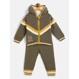JWAAQ Kids Striped Hooded Sweater With Jogger-picture-55
