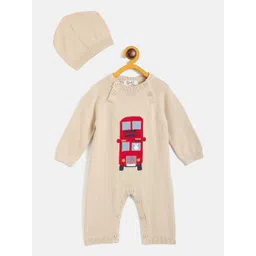 Jwaaq Kids Unisex Winter Romper With Cap-image-9