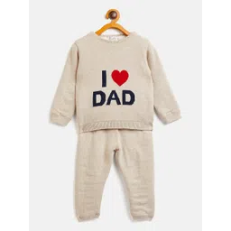 JWAAQ Unisex Kids Typography Embellished Top with Pyjamas-picture-32