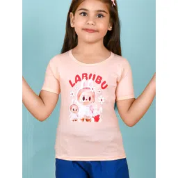 jy traders Girls Printed Pure Cotton T-shirt-picture-12