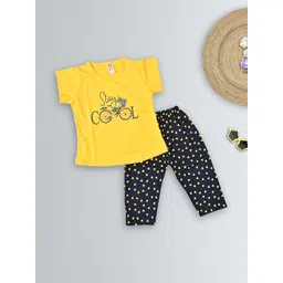jy traders Girls Printed T-shirt with Pyjamas-picture-58