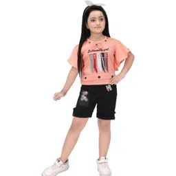 jy traders Girls Printed Top with Shorts-picture-12