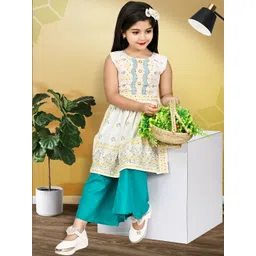jy traders Girls Printed Tunic with Palazzos-picture-46