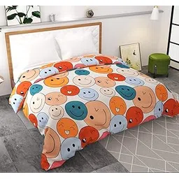 Jyotaksh 320 TC Soft Glace Cotton King Size Duvet Cover II Razai Cover II Quilt Cover II Dohar for Single Bed with Zipper (60x90 Inch) RZ- 30-image-25