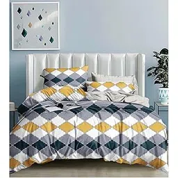 Jyotaksh Super Premium Quilt Cover Single Bed with Zipper Blanket Cover/rajai Cover/Comforter Cover/Duvet Cover King Size Glace Cotton Warm Stuff (King Size Dohars) 60x90 Inches 7bg 01-picture-23