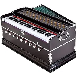 Jyotaskh store Best harmonium Wooden Portable Folding 3.5 Octave 9 Stopper Harmonium with Coupler (Rose wood)-picture-14