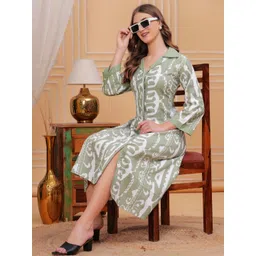 Jyoti Women Printed Crepe A-Line Dress-picture-20