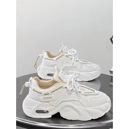 K Footlance Women Round Toe Lace-Ups Sneakers-picture-36