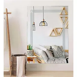 k k glass & aluminium Silver Rectangle Shape LED Wall Mirror-picture-42