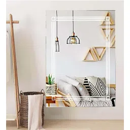 k k glass & aluminium Silver Rectangle Shape LED Wall Mirror-picture-30