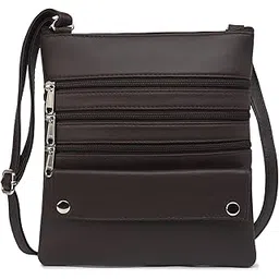 k london Luxury Gloss Leather Small Sling Bag for Unisex | Chest Slinger bag | Crossbody Bag | Side Bag Men | Mini Leather Slings | Corporate Gift Item | Passport Sling For Men And Women (17004)-picture-26