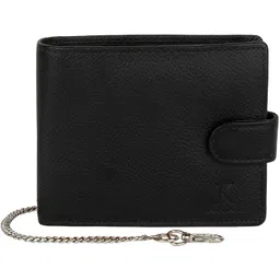 k london Men Casual, Formal Black Genuine Leather, Fabric Wallet-picture-17