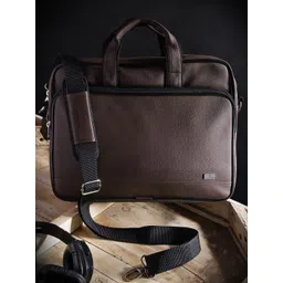 K London Unisex Brown Textured Messenger Bag-picture-32