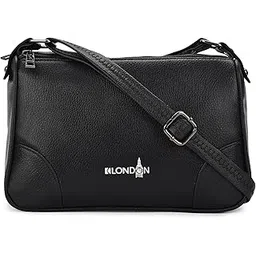 k london Women's Cross Body Sling Bag PU Leather Sling Bag for Women - Girls Travel Crossbody Bags with Adjustable Strap - Ladies Shoulder Purse Stylish Handbag(2206_Black_R)-picture-20