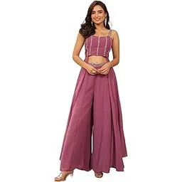 k n g riyaz gangji Riyaz Gangji Libas Women Coords Set | 2pc Set Palazzo with Top | Women clothes | Clothing Set Stylish and Regular Fit | Womens Fashion Wear-picture-41