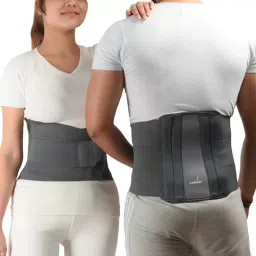 K SQUARIANS XL Contoured Lumbar Sacral Waist Belt Grey for Men & Women with Adjustable Straps, XM-OXJG-ZIX4-picture-21