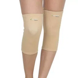 K SQUARIANS XXL Knee Support Cap Beige with Heat Retention Fabric for Men & Women, 5C-HUL6-4ATB (1 Pair)-picture-48