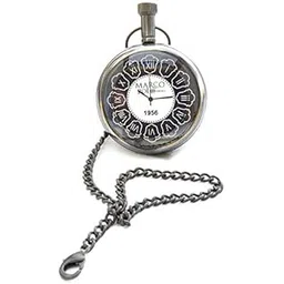 k v handicrafts Marco Polo 1956 Black Dial - Antique Pocket Gandhi Watch Royal Look Indian Handicraft Premium Gift Item-picture-33