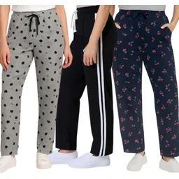 k4ss Pack of 3 Fancy Stylish Printed Combo Pack Of 3 Pyjama | Trouser | Lower for woman | Girl Women Pyjama-picture-22