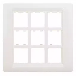 K9 Euro Cover Plate With Base Frame 18 Module White, W-9068U (Pack of 5)-picture-39