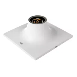 K9 Euro Vivo Batten Holder Plate Type with Grey Ring White, 9153 (Pack of 10)-picture-14