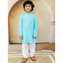 Ka-mee Boys Striped Regular Pure Cotton Kurta with Pyjamas-picture-35
