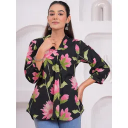 Ka-mee Women Printed V-Neck Pure Cotton Kurti-picture-42