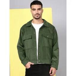 Kaali Peeli Men Corduroy Crop Tailored Jacket with Embroidered-picture-31