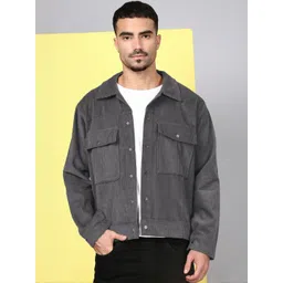 Kaali Peeli Men Corduroy Crop Tailored Jacket with Embroidered-picture-40