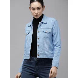 Kaali Peeli Men Washed Crop Outdoor Denim Jacket with Embroidered-picture-23