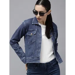 Kaali Peeli Men Washed Longline Outdoor Denim Jacket with Embroidered-picture-13