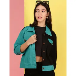 Kaali Peeli Men Washed Outdoor Denim Jacket with Embroidered-picture-26