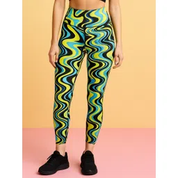 Kaali Peeli Printed Ankle Length Yoga Tights-picture-13