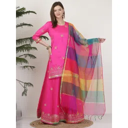 KAANCHIE NANGGIA Embroidered Ready to Wear Lehenga & Blouse With Dupatta-picture-31