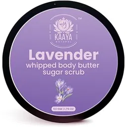 Kaaya Natural Lavender Whipped Body Butter Sugar Scrub | Skin Brightening | Treats Hyperpigmentation | Tan Removal | Unisex | 50 Gm-picture-24