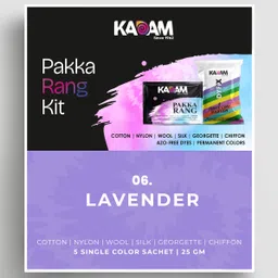 Pakka Rang Permanent Fabric Dye Colour Shade.06 Lavender | 25g Pack-image-1