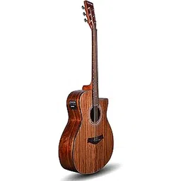 Kadence Guitar Acoustica Series A05, Electric Acoustic Guitar, Zebra Wood with Pickup, Inbuilt tuner and Bag (Zebra Wood, Electro Acoustic)-image-42