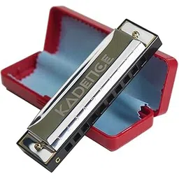 Kadence Daitonic Harmonica T104, With Learning course Key of C 10 Holes 20 tones Mouth Organ for Kids Adults and Beginners,with Hard Case (Silver)-image-28