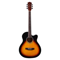 Kadence Frontier 40 Inches Acoustic Guitar Fr01 Sunburst With Bag - Orange image 3