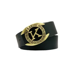 KAEZRI Men Black Leather Belt image 2