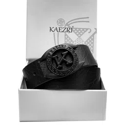 KAEZRI Men Black Solid Belt-picture-29