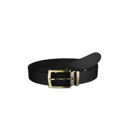 KAEZRI Men Black Solid Leather Belt-picture-28