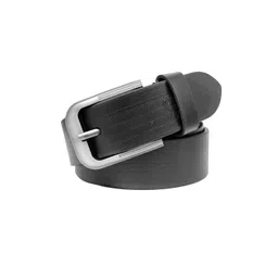KAEZRI Men Black Textured Leather Belt-picture-15