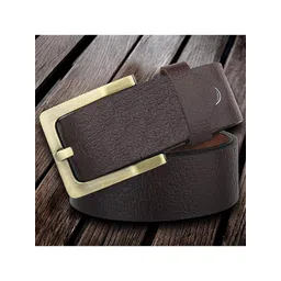 KAEZRI Men Brown Textured Leather Formal Belt-picture-14