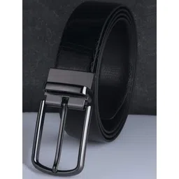 KAEZRI Men Textured Reversible PU Formal Belt-picture-37