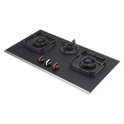 KAFF Crystal Noir 823 Glass Top 3 Burner Automatic Hob (Full Flame Failure Device, Black)-image-7